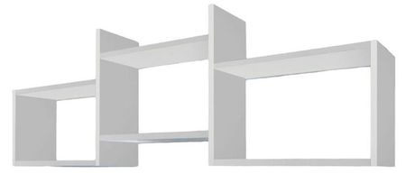 Полка Кубик-6 белая, 41х85х48,5 см кубик eva сортер насекомые