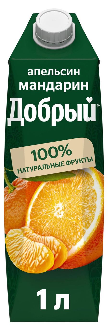 Напиток сокосодержащий Добрый апельсин мандарин, 1 л