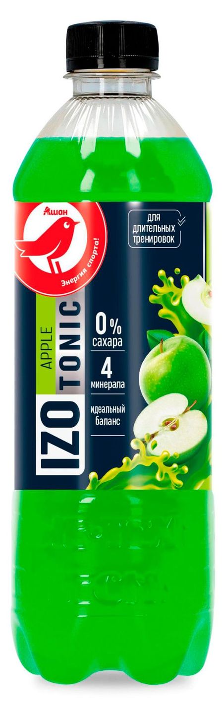 Изотоник АШАН Красная птица со вкусом яблока, 500 мл