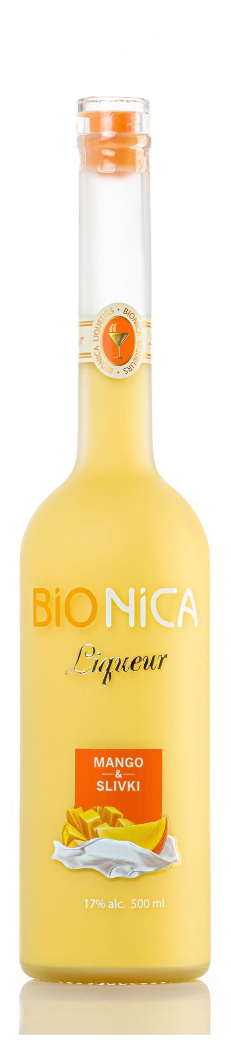 Ликер Bionica Mango & Slivki манго-сливки 17%, 0,5 л