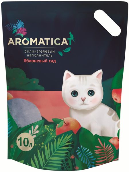 Наполнители AromatiCat Силикагелевый наполнитель Яблоневый сад (4.3 кг) юко сакуда у нас лапки миниатюрные зверята самая простая техника сухого валяния из шерсти от японского мастера