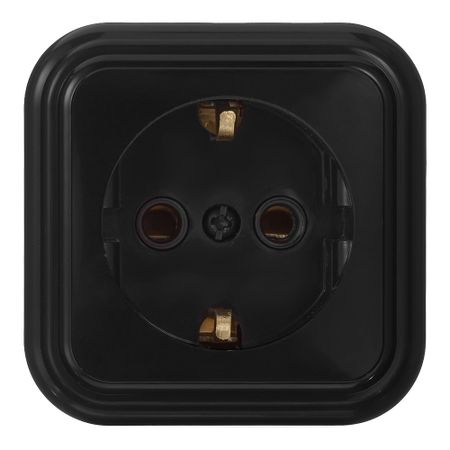 Розетка Svet накладная черная (0215-00151)