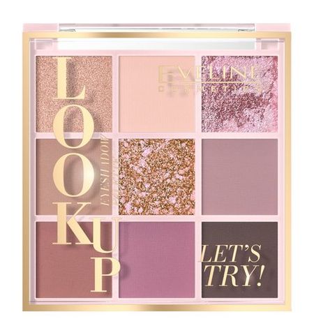 Eveline Look Up Let's Try! Eyeshadow Palette наклейки на грудь trendy look розовые 2 шт