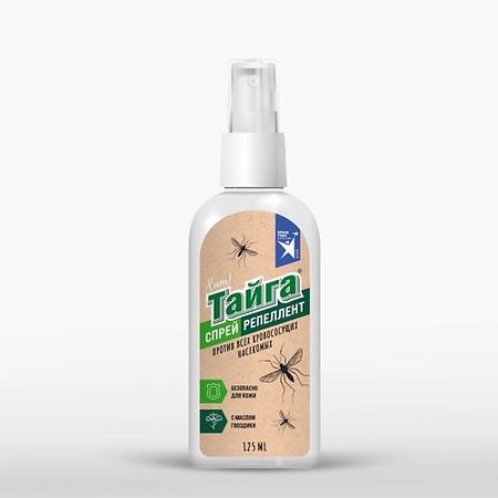 Спрей от комаров ТАЙГА Спрей репеллент против всех кровососущих насекомых mijia электрический репеллент от комаров