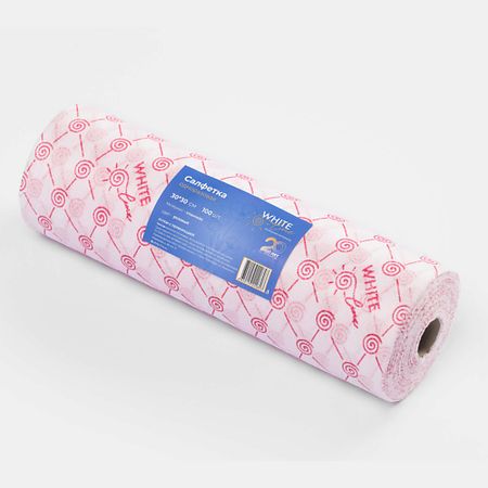 Салфетки для уборки WHITE LINE Салфетка 30*30 рулон №100