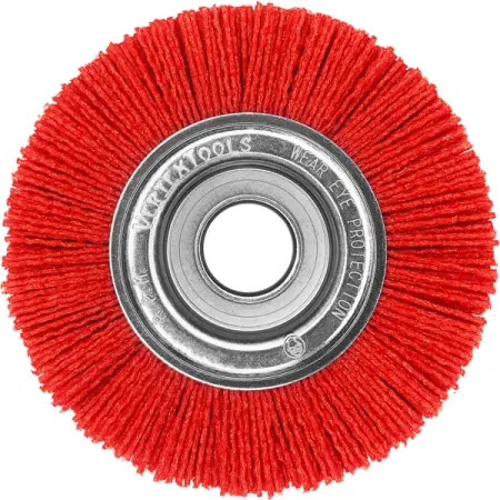 Щетка для УШМ дисковая Vertextools 150 мм, нейлон