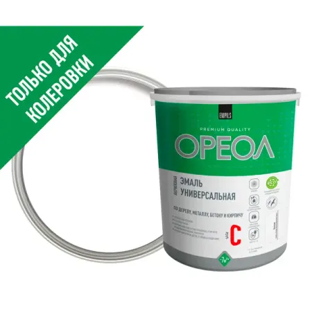 Эмаль универсальная Ореол глянцевая цвет прозрачный база С 2.4 кг