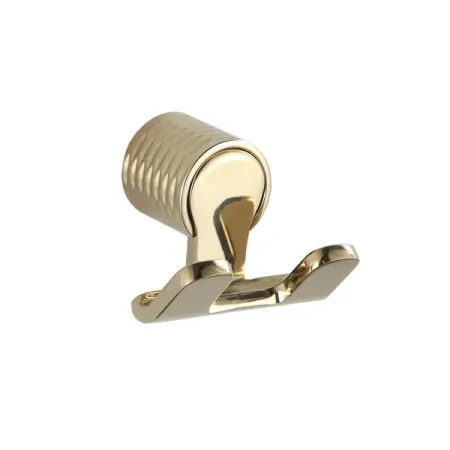 Крючок двухрожковый идея металл золото