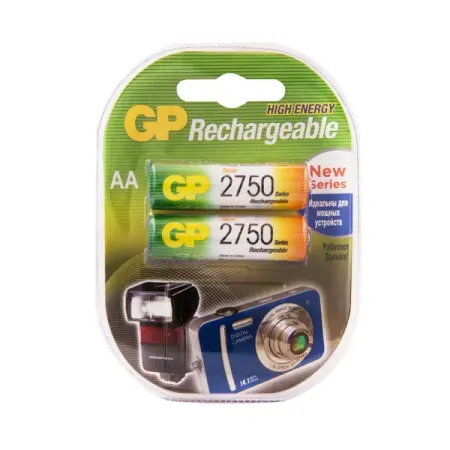 Аккумулятор GP Ni-Mh HR6 AA 2750 мАч 1.2В 2 шт. ластики в форме карандаша kawaii 2 штуки