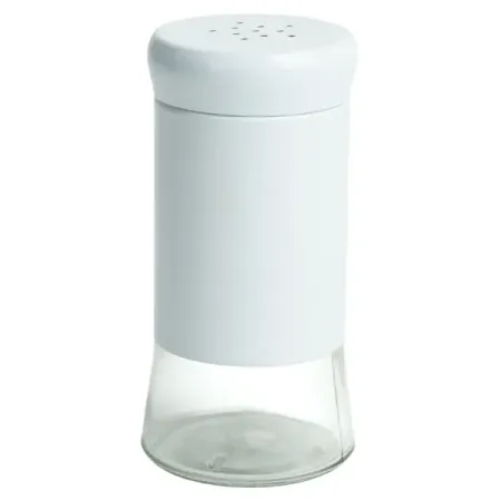 Солонка 0.1 л стекло/пластик цвет белый
