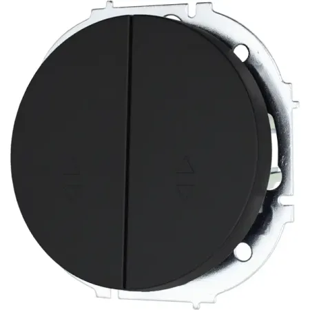 Выключатель проходной встраиваемый Osen 2 клавиши цвет черный