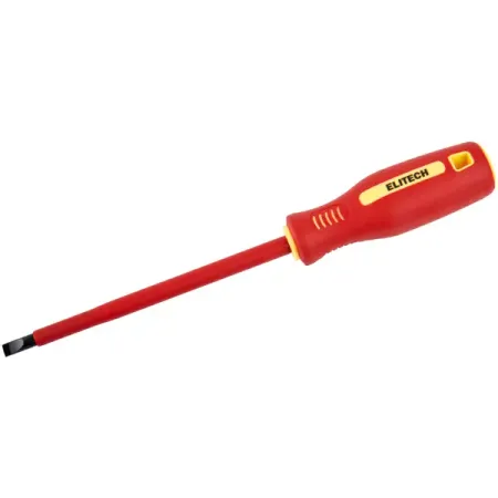 Отвертка прямая диэлектрическая Elitech 231103 SL6.5x150 мм