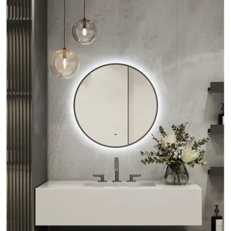 Зеркало в ванную комнату Bloom 60 см круглое с подсветкой