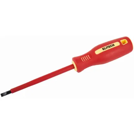 Отвертка прямая диэлектрическая Elitech 231102 SL5.5x125 мм