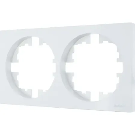 Рамка для розеток и выключателей Osen 2 поста цвет белый рамка 4 поста эра 12 классик белый