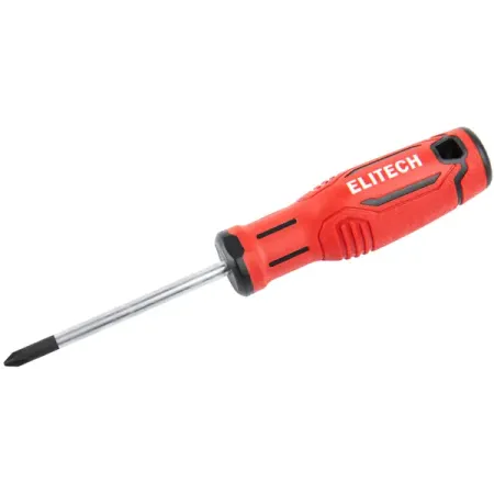 Отвертка крестовая Elitech 211202 PH1x75 мм
