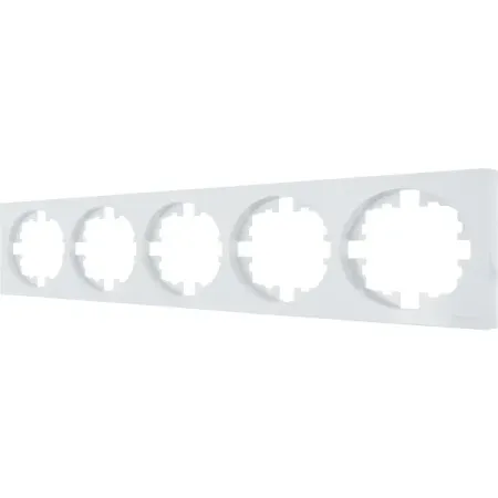 Рамка для розеток и выключателей Osen 5 поста цвет белый аксессуары для автомобильного интерьера кожаная задняя крышка подлокотника защитная рамка для changan unit uni t 2020 2022