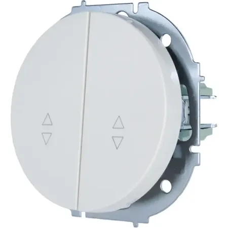 Выключатель проходной встраиваемый Osen 2 клавиши цвет белый