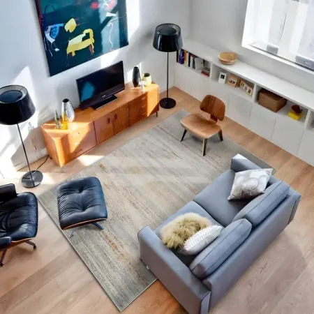 Ковер Merinos Зингер 200x290 см полипропилен L053 цвет серый ковер merinos point 200х300 см полипропилен l055 синий