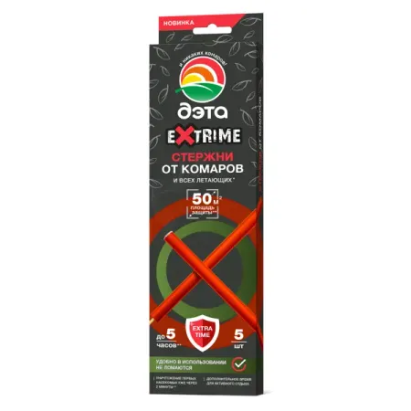 Инсектицид для защиты от комаров Дэта Extrime стержни 5 шт. светодиодные стержни bbk