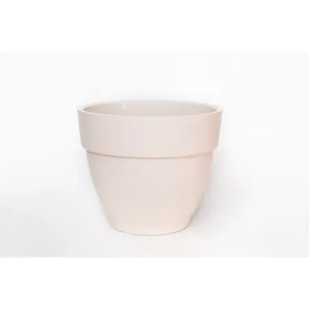 Горшок цветочный Amо Лори 25x25x21 см v6.7 л пластик кремовый