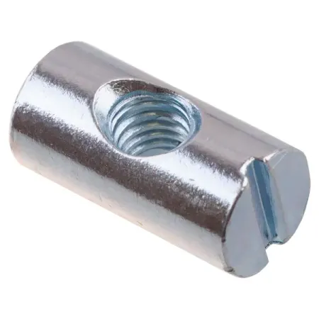 Бочонок 6x20 мм сталь цвет серебро 4 шт.