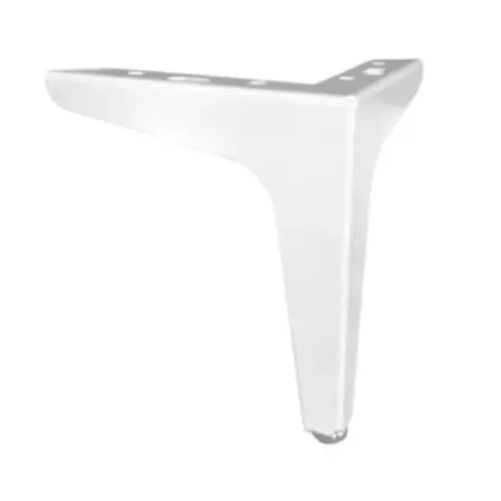 Ножка для мебели круглая 150x150 мм сталь цвет белый