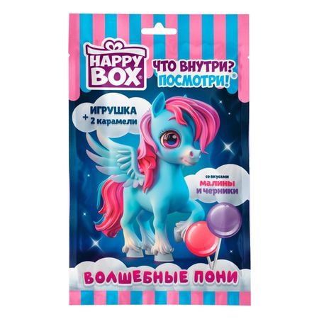 Карамель Happy box на палочке, волшебные пони в пакете 20 г