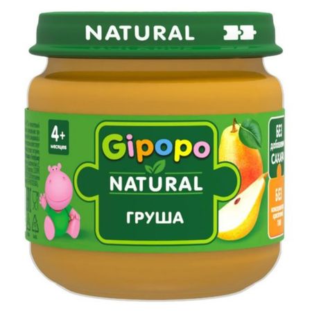 Пюре Gipopo детское груша 80 г