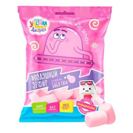 Зефир Зефирюшки воздушный улетная доставка 125 г желатин пищевой ашан красная птица 50 г