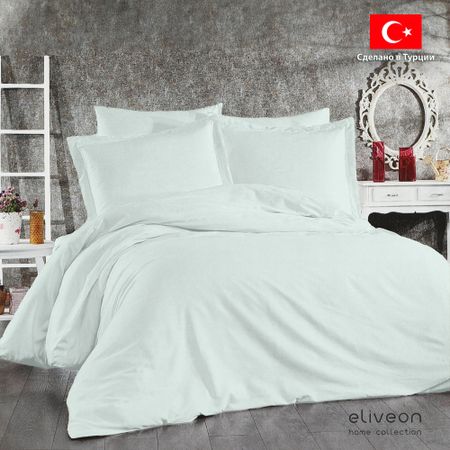 Комплект постельного белья Eliveon Евро хлопок светло-зеленый
