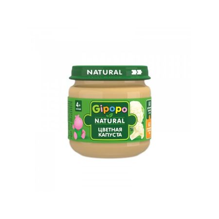 Пюре Gipopo детское, цветная капуста 80 г
