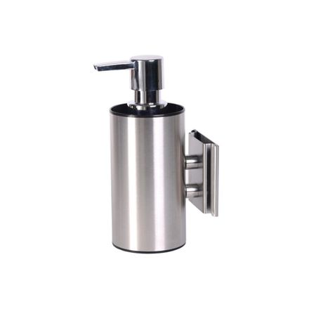 Дозатор для мыла Zenfort B3368F с держателем металл серебро (106703)
