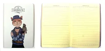 Блокнот, A5 (142*210мм) 44л, линейка, картонная обложка на сшивке