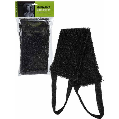 Мочалка для тела вязаная мужская Ева 