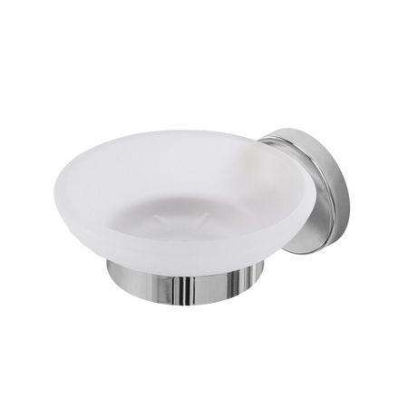 Мыльница для ванной Cezares с держателем стекло/металл хром (RELAX-SODS-01)