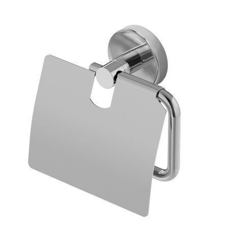 Держатель для туалетной бумаги Cezares с крышкой нержавеющая сталь хром (RELAX-PH-01)