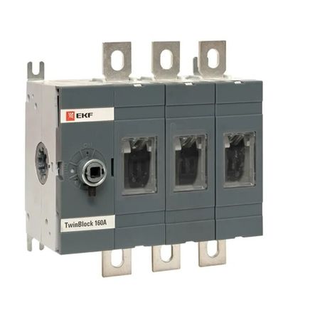 Выключатель-разъединитель EKF TwinBlock 3P 160А 400-690 В на монтажную плату (tb-s-160-3p)