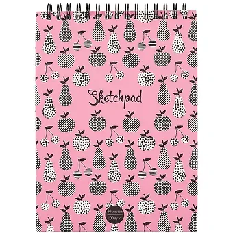 Скетчбук «Фрукты и кактусы», 80 листов, А4