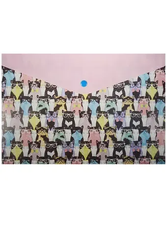 Папка-конверт А4 на кнопке 