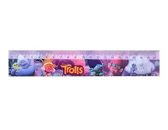 Линейка, 20см Centrum Тролли с таблицей умножения