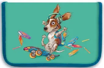 Пенал школьный Феникс + Озорной щенок 20*13.3*3.5см, полиэстр 43301