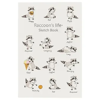 Скетчбук «Raccoons life», 120 листов