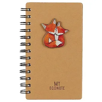 Записная книжка «My econote. Две лисички», 200 страниц