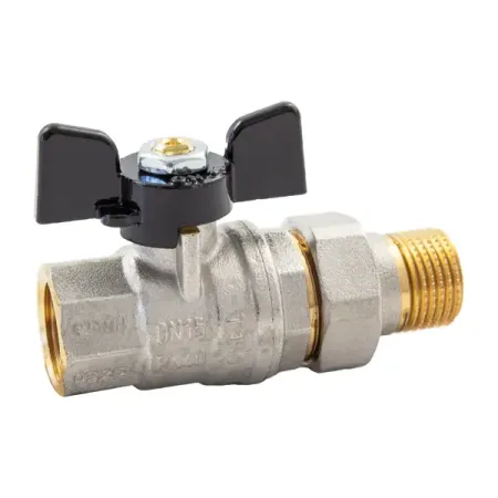 Кран шаровой с американкой прямой Bugatti Oregon DN15 PN40 1/2