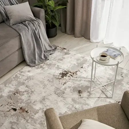 Ковер KREAFORTA Breeze 200x300 см полиэстер 5473А цвет серый персонализированный круглый ковер из полиэстера