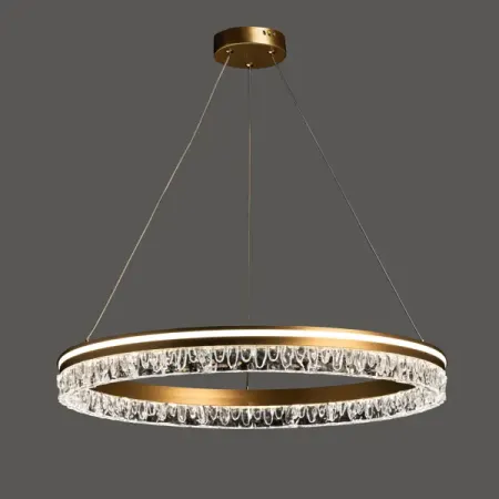 Люстра потолочная светодиодная Платлинг 13.95 м² регулируемый белый свет цвет золотистый