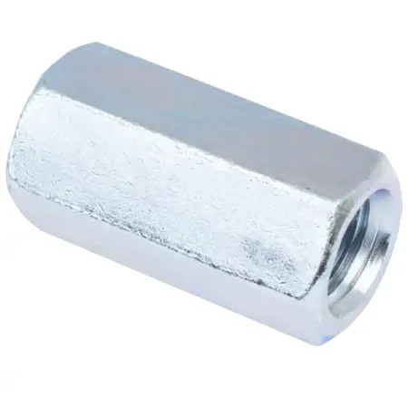 Гайка переходная удлиненная шестигранная М5 DIN 6334 сталь оцинкованная 16 шт.