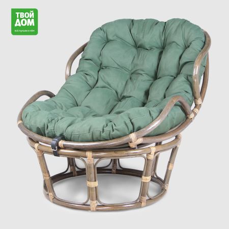 Кресло-папасан Rattan grand Olive green с подушкой кресло тс green зеленое 20235