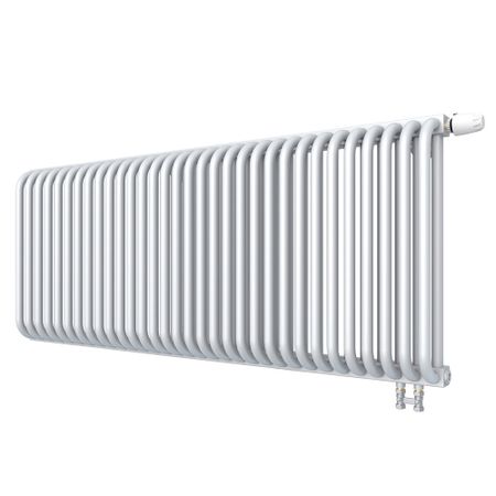 Радиатор стальной трубчатый КЗТО 540х1314 мм 1/2 32 секций нижнее правое подключение белый
